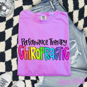 COMFORT COLORS - Performance Therapy Chiropractic - Rainbow Hand Drawn Chiropractic