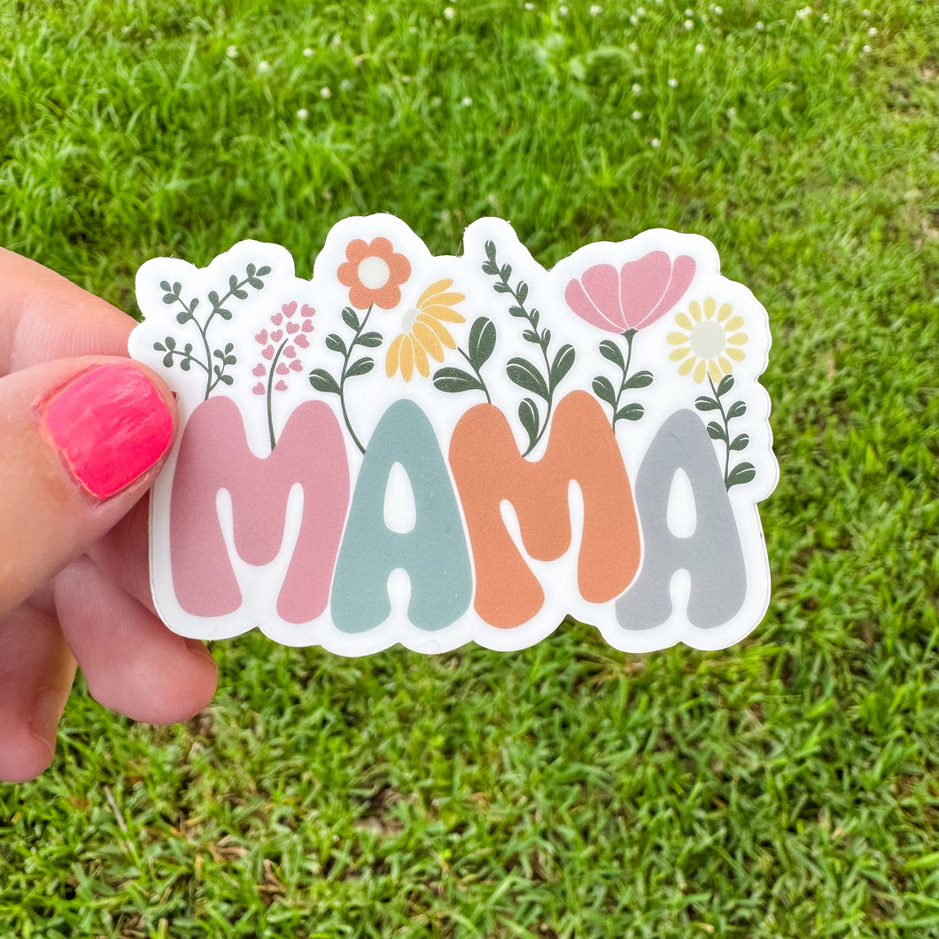 Mama Floral Sticker