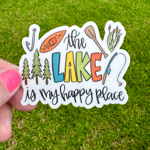 The Lake Is My Happy Place Sticker