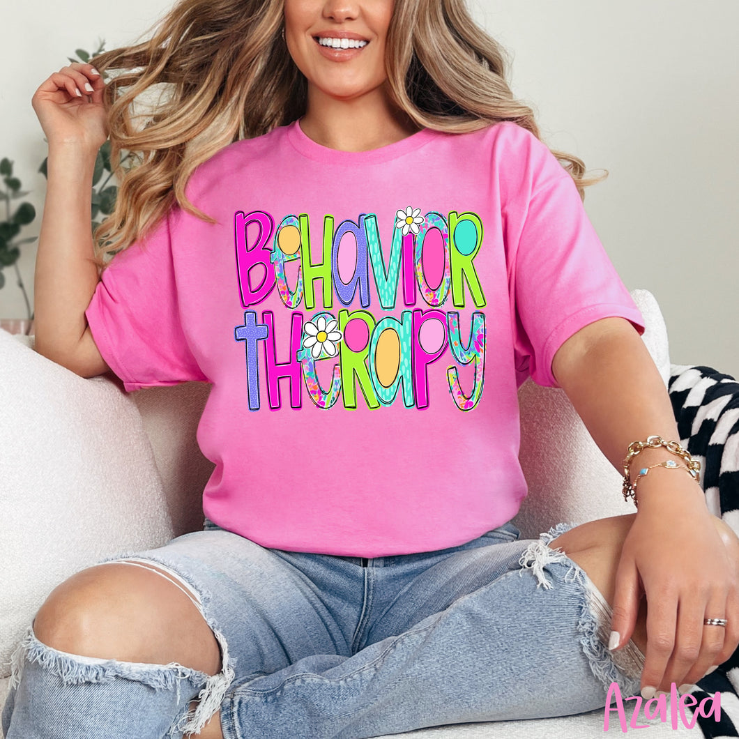 GILDAN - Behavioral Therapy  - Neon Floral