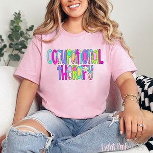 GILDAN - Occupational Therapy  - Neon Floral