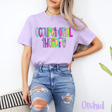 COMFORT COLORS - Short Sleeve - Occupational Therapy - Neon Floral