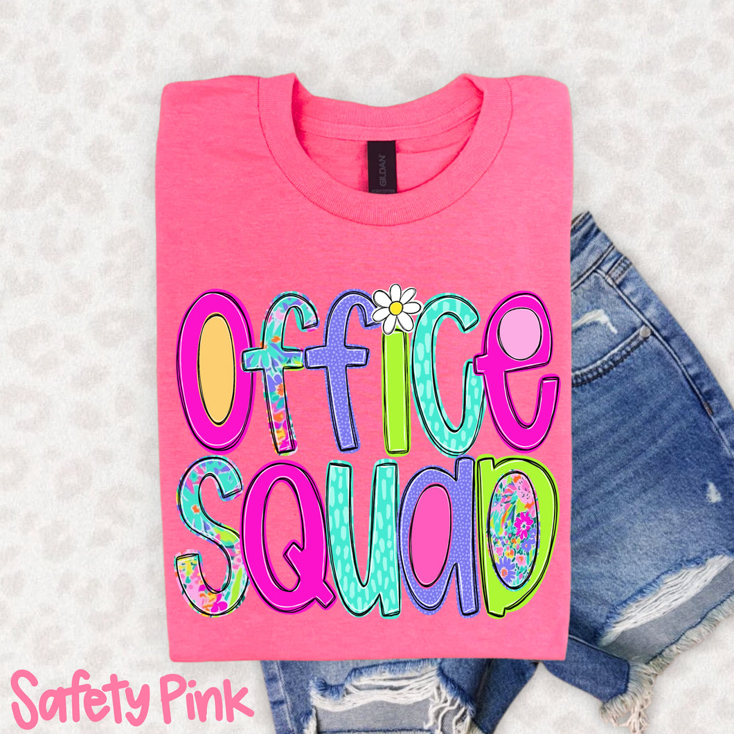 GILDAN - Office Squad  - Neon Floral