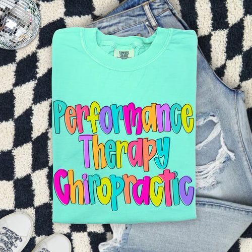COMFORT COLORS - Performance Therapy Chiropractic - Colorful Hand Drawn Chiropractic