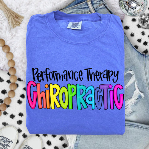 COMFORT COLORS - Performance Therapy Chiropractic - Rainbow Hand Drawn Chiropractic