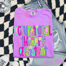 COMFORT COLORS - Occupational Therapy Assistant - Neon Floral