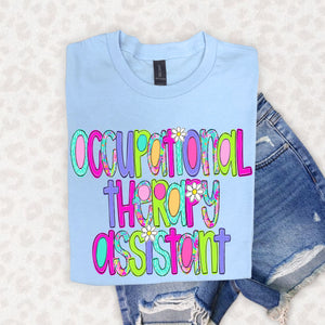 GILDAN - Occupational Therapy Assistant  - Neon Floral
