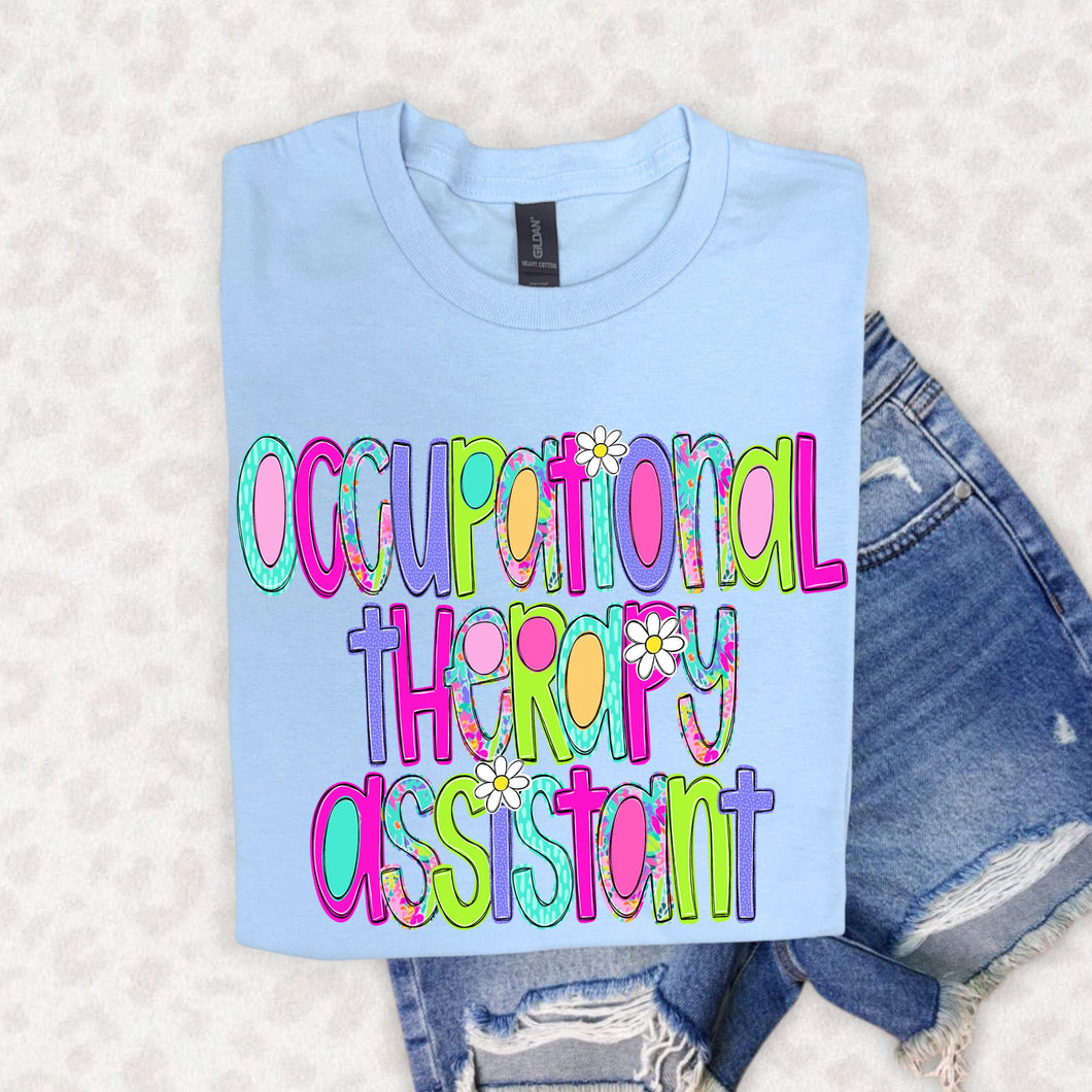 GILDAN - Occupational Therapy Assistant  - Neon Floral