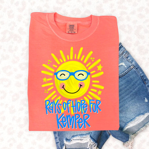 Rays Of Hope For Kemper Tee Adult Tee