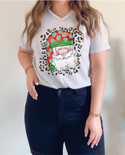Santa with leopard background Tee