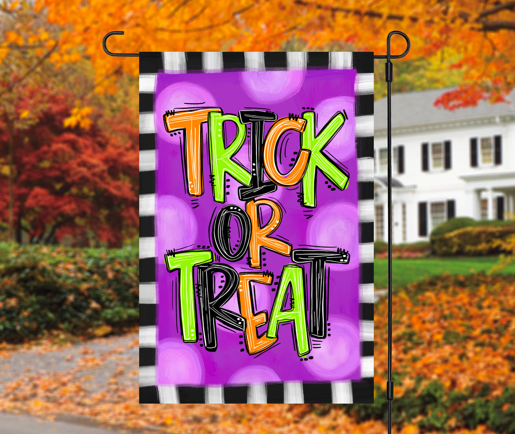Trick or Treat Halloween Garden Flag