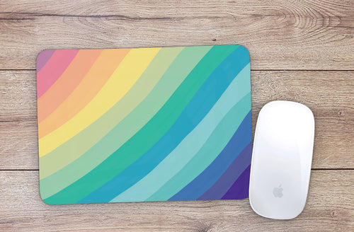 Rainbow Line Mouse Pad