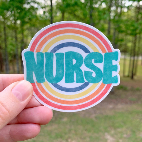 Retro Nurse Sticker