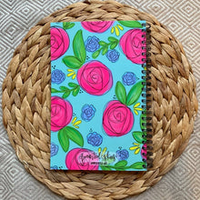 Aqua Floral Notebook