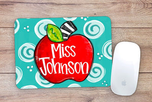 Custom Teacher Apple Mouse Pad
