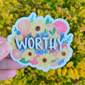 Worthy Floral Sticker