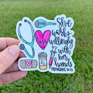 Nurse Proverbs Sticker