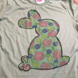 Floral Easter Bunny Tee