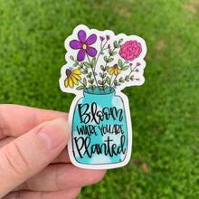 Bloom Flower Vase Sticker