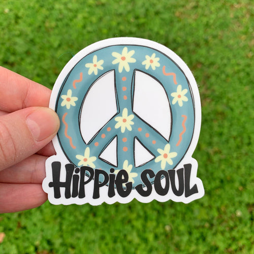 Hippie Soul Peace Sign Sticker