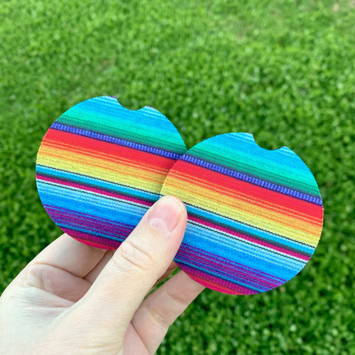 Serape Car Coasters