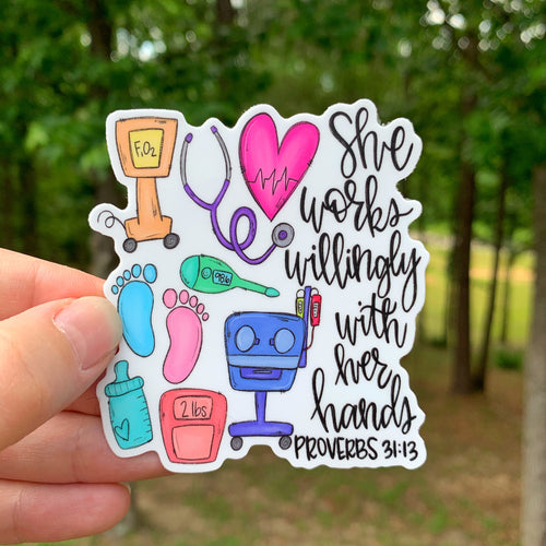 NICU Nurse Sticker