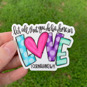 Love Corinthians Sticker