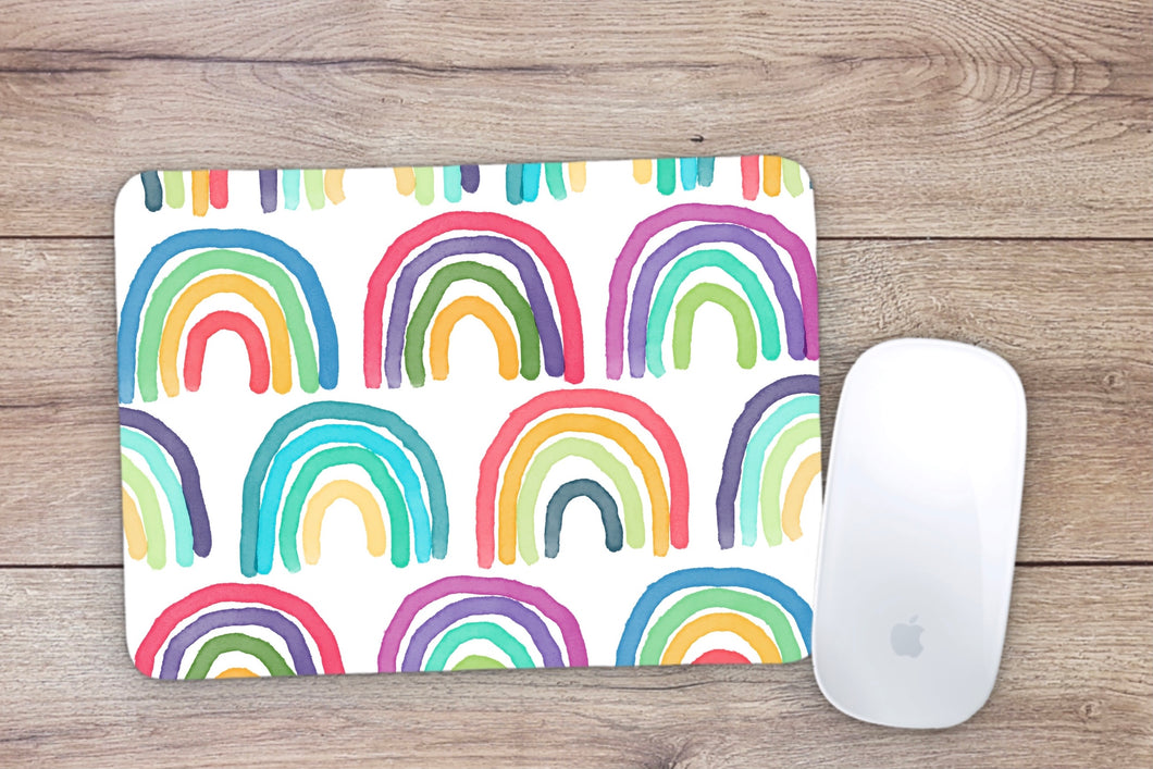 Colorful Rainbows Mouse Pad
