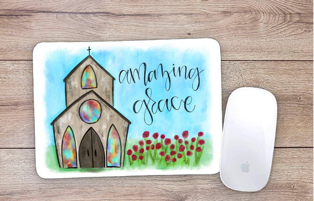 Amazing Grace Church Mouse Pad