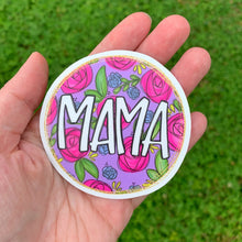 Mama Purple Floral Sticker