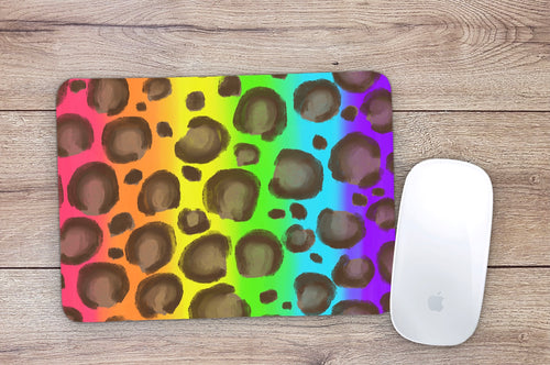 Rainbow Leopard Mouse Pad