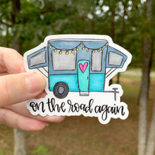 On The Road Again Camper Sticker