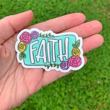 Faith Floral Frame Sticker