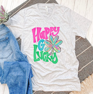 Happy Go Lucky Colorful Tee