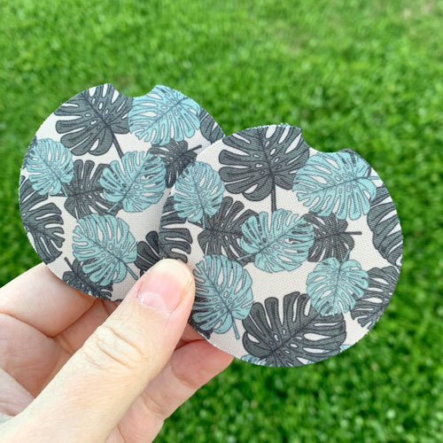 Monstera Leaf Car Coasters
