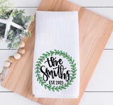 Personalized Last Name Kitchen Towel