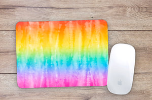 Rainbow summer tie dye Mouse Pad
