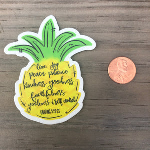 Pineapple Fruit Of The Spirit Sticker