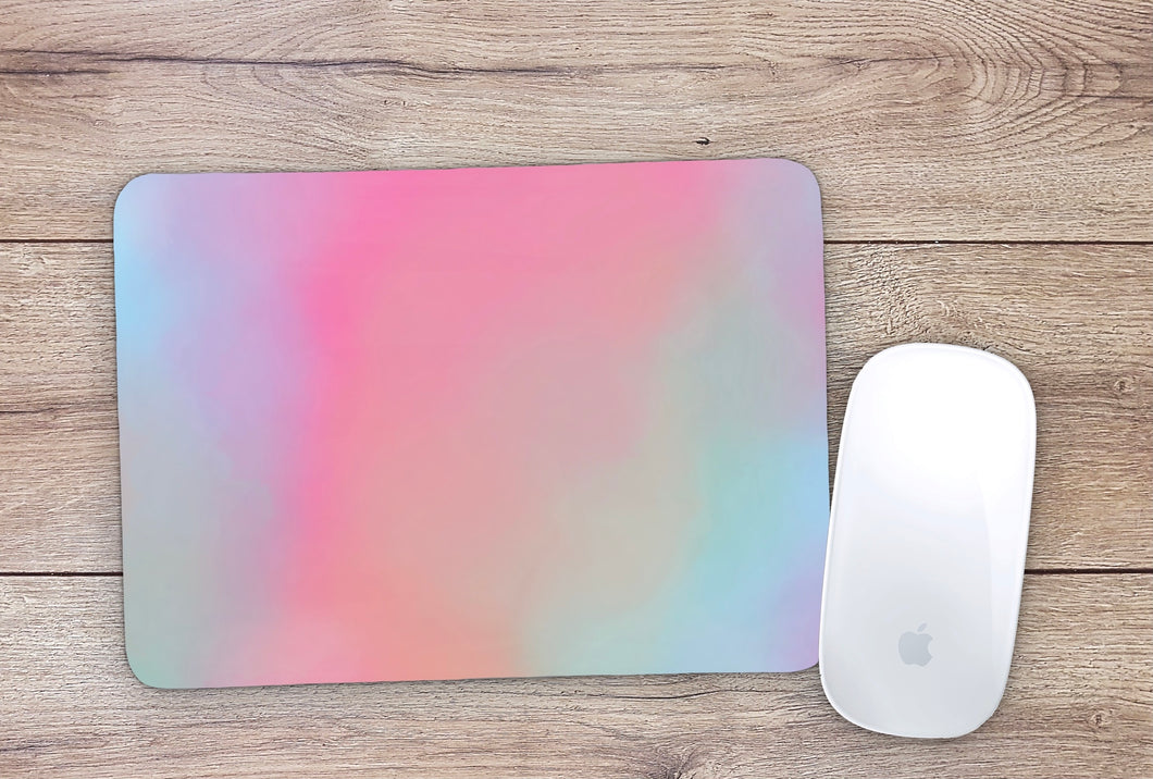 Watercolor Rainbow Mouse Pad