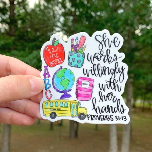 Teacher Proverbs Sticker