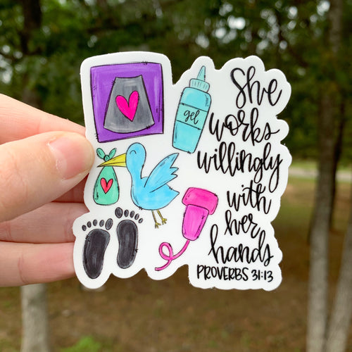 Ultrasound Tech Sticker