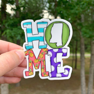 Mississippi Home Green Sticker