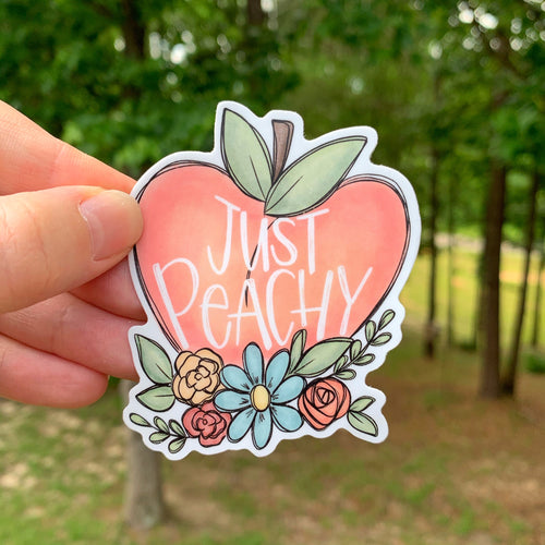 Just Peachy Sticker