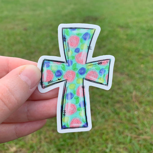 Cross Sticker